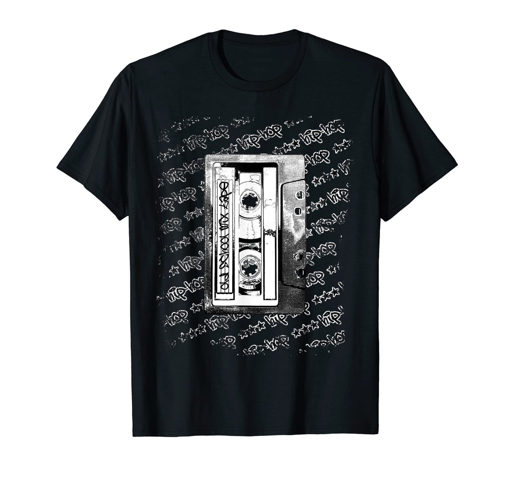 Hiphop Cassette Hip Hop Graffiti T-Shirt - Minimalist Print for Adults