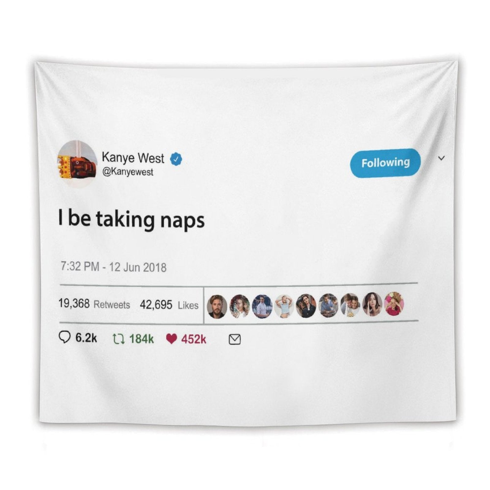 Kanye West I Be Taking Naps Tapestry