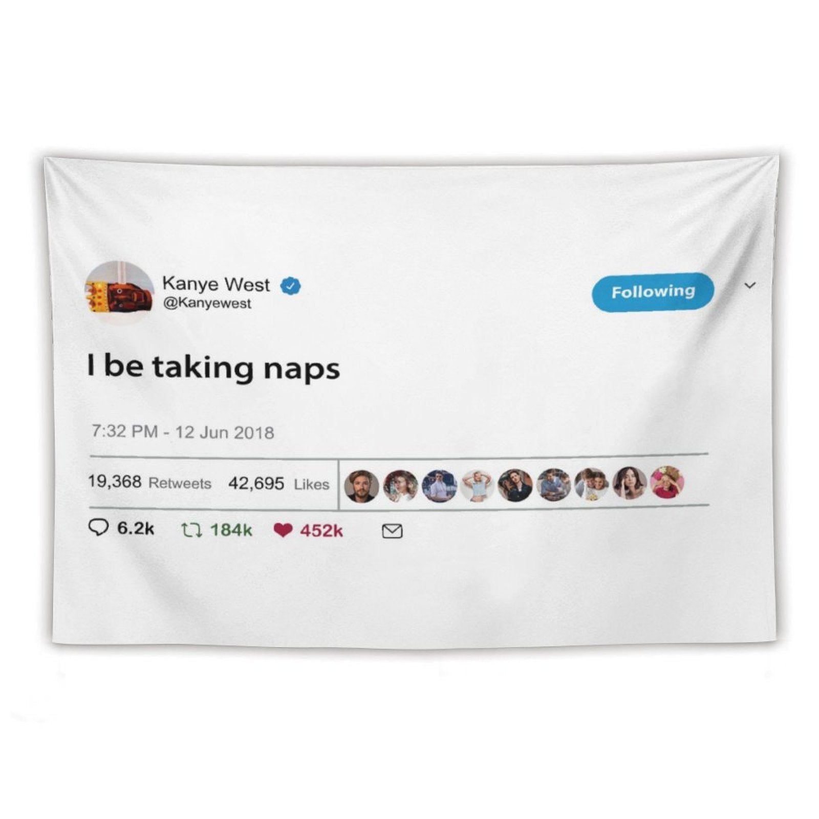 Kanye West I Be Taking Naps Tapestry