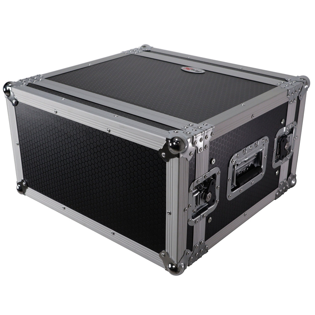 ProX X-6UE - 6U Deluxe 14" Deep 19" Width Amp Effects Rack Flight Hard Case